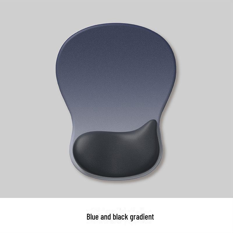 Ergonomisches Mauspad mit Handballenauflage aus Silikon mit Farbverlauf – rutschfestes, verdicktes Design