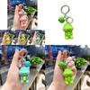 Adorable Silicone Keychain With Cute Dinosaur Cartoon Design For Bags And Keys