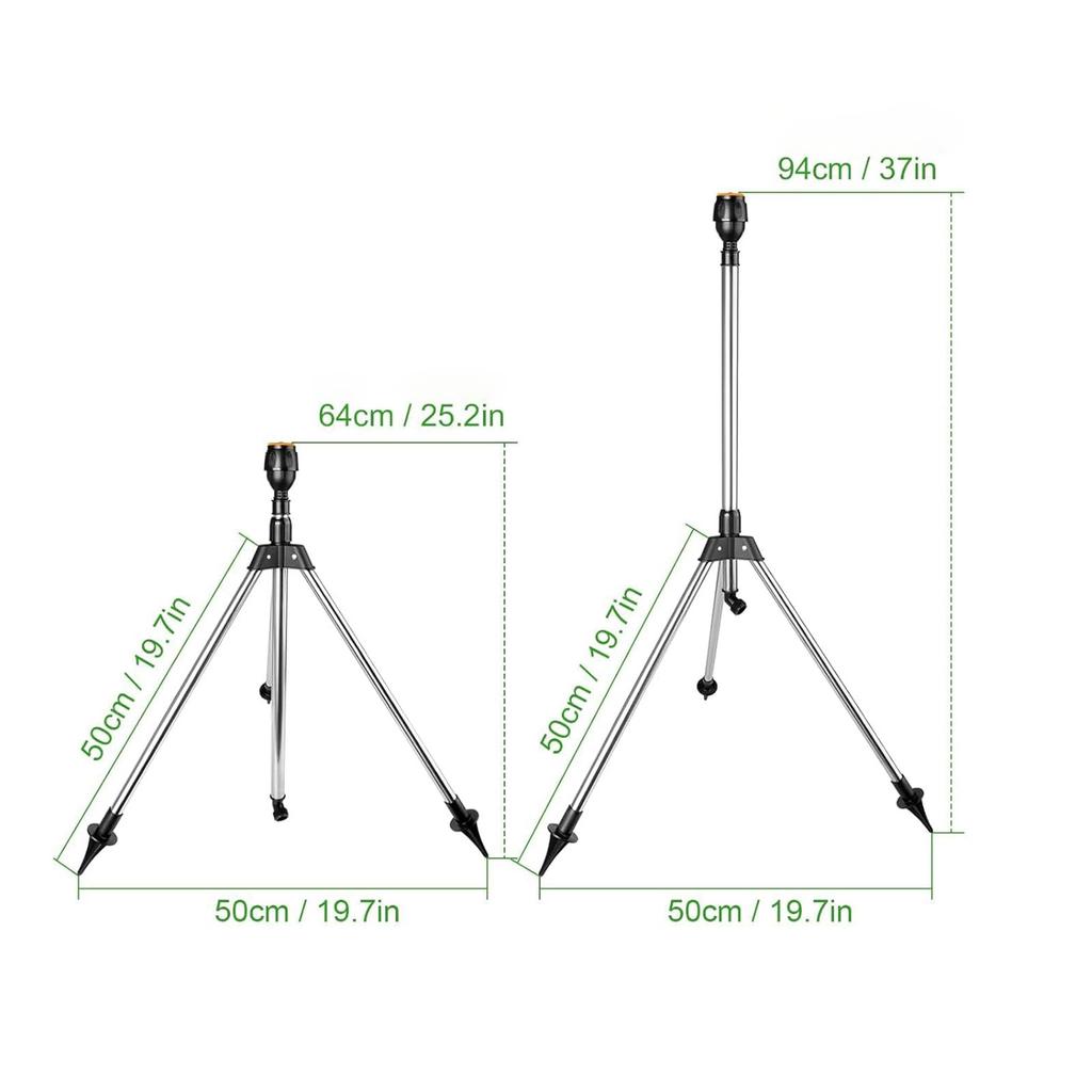 Επαγγελματικό τρίποδο ψεκαστήρα γκαζόν 360 μοιρών αυτόματο περιστρεφόμενο ψεκαστήρα για πότισμα