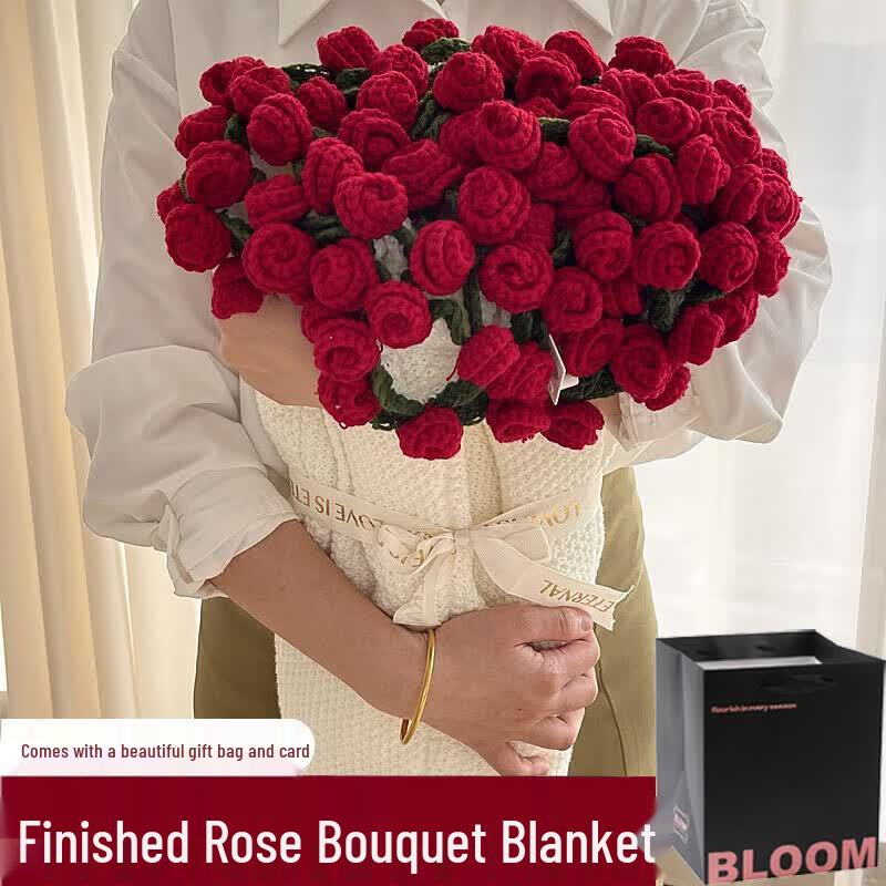 Rose Bouquet Plush Blanket