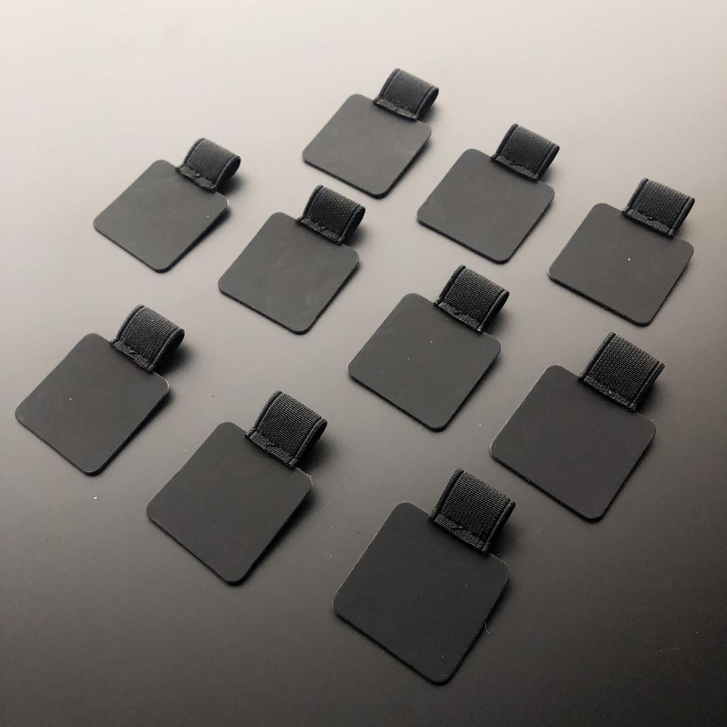 10er-Pack elastischer Stiftschlaufenhalter, selbstklebender PU-Leder-Clip, Bleistifthalter für Notizbücher, Zeitschriften, Planer