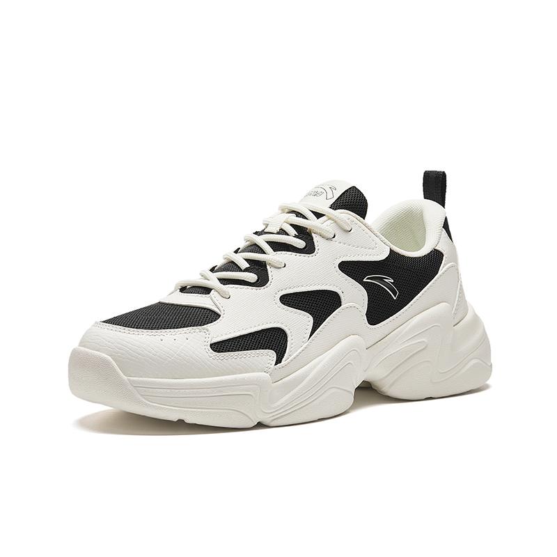 

New Anta Life Collection Wear Resistant Low Top Casual Shoes Men s Black White 912348822-2 40