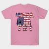 T Shirt Women Elephant Proud America Red White And Blue American Harajuku Print Kawaii Tshirt Summer Short Sleeve Female T-Shirt Top Tee