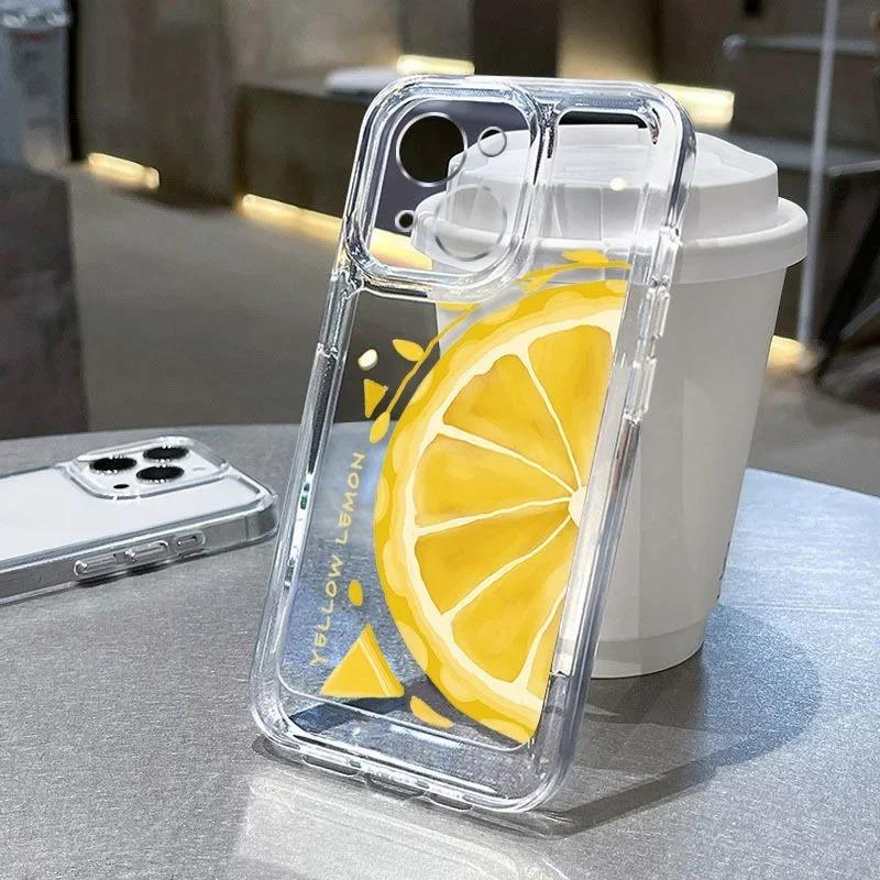 

Чехол для телефона Samsung Galaxy S26 S24 S25 S23 Ultra S22 S21 S20 Plus FE A50 A70 Летний Свежий Большой Кусочек Лайма Прозрачный Чехол Galaxy A50
