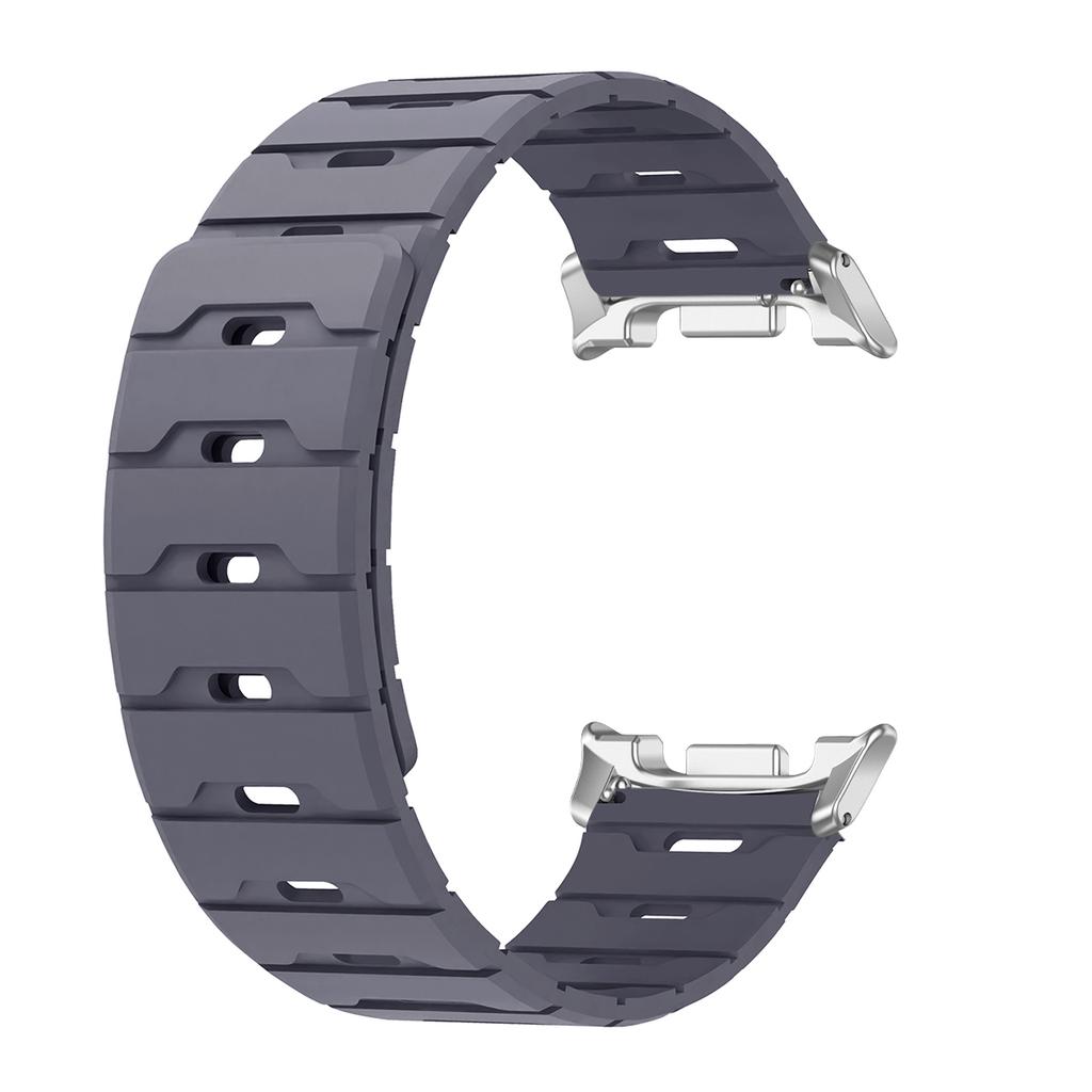 Magnetiskt Band För Samsung Galaxy Watch 8/8classic Ultra 2025/7 47mm Tvåfärgat Silikonband För Galaxy Justerbart Sportarmband