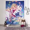 VIKAMA Katze Ohr Maid Anime Wandteppich Q Version Der Niedlichen Wanddekoration Schlafzimmer Spielzimmer Arbeitszimmer Sekundärer Moderner Stil