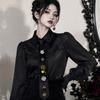 Gothic Punk Ladies Tie With Clover Decor For Cosplay And Photoshoots