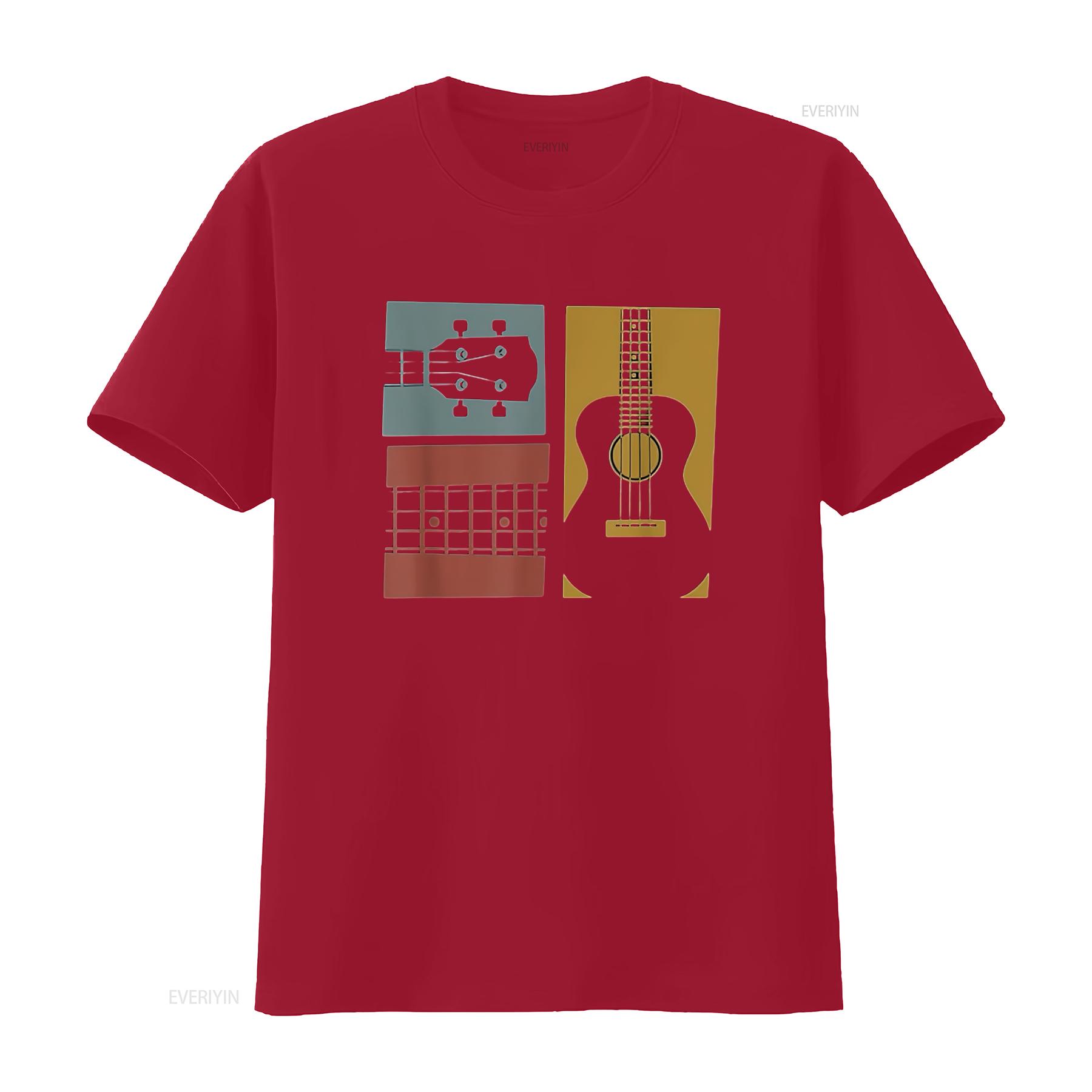 

Mens Vintage Ukulele Guitar T Shirt Uke Player Musician s White 2X Large vintage Washed streetwear Top For Everyday Wear Casual S