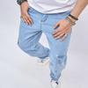Jeans Cargo Hombre Pantalones Vaqueros Pierna Ancha Otoño Sueltos Rectos Holgados Jeans de Hombre Hip Hop Streetwear Skateboard Denim