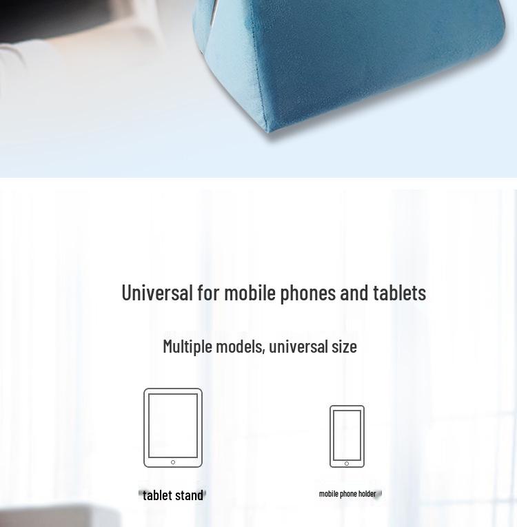Ergonomic Tablet & Phone Holder Pillow: Versatile, High-End Design for Reading & Car Use