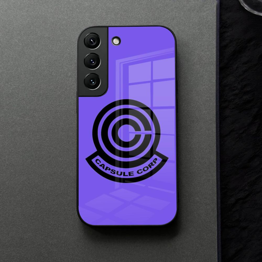 Capsule Corp Skullies Phone Case Glass For Samsung Galaxy S21 S25 S22 S20 S24 S23 Ultra Fe Plus A16 A34 A54 A24 Coque