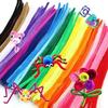 100-1000Pcs Chenille Stem Wire Kids DIY Creative Toys Chenille Sticks Cleaners Handmade Material Plush Strips Cleaning Crafts