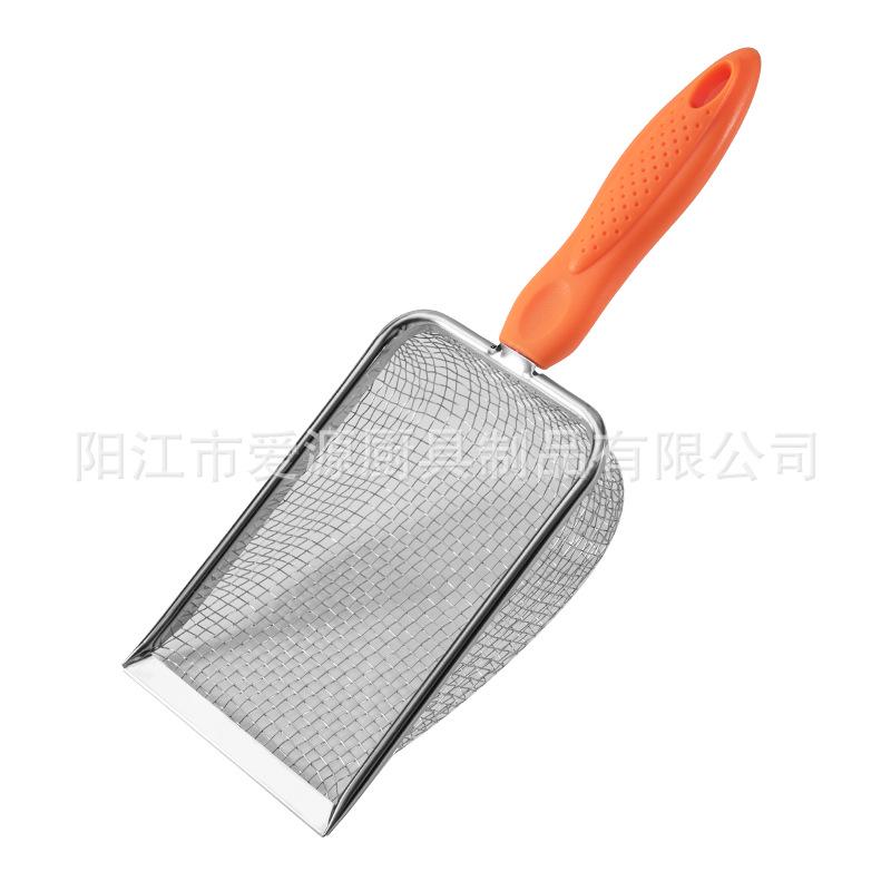 

Совок для кошачьего туалета из нержавеющей стали с 10 сетками, совок для рептилий, пляжная лопатка, лопатка для тростника/курицы 1.0X1.0mm Mesh оранжевый