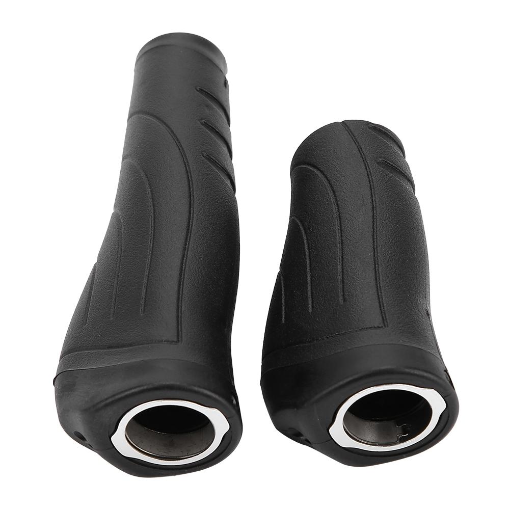 Plastic Short Long Mountain Folding Bike Handlebar Bar Grips (1 x long+1 x short)