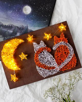 Set of String Art Outline Art Animals