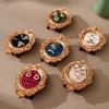 Retro Ring Storage Tray Oval Photo Frame Display Shelf Ring Earring Storage Rack Jewelry Shop Display Rack Home Decoration