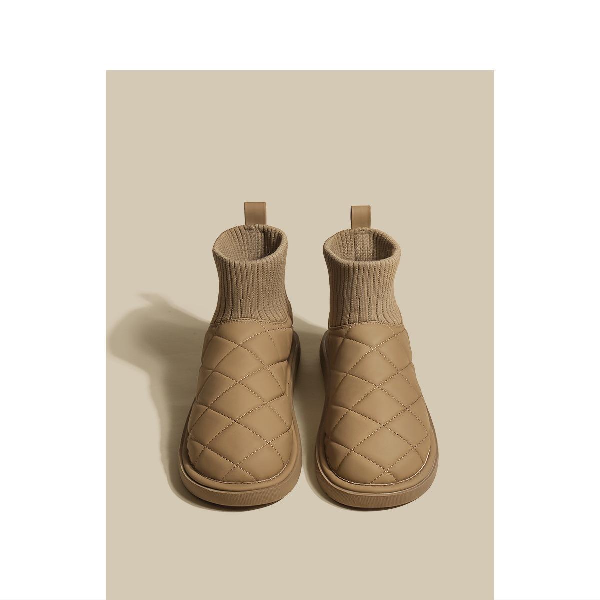 

Новые зимние женские теплые зимние ботинки, повседневная обувь для отдыха на открытом воздухе, мягкие короткие плюшевые меховые ботинки с толстой подошвой, нескользящие женские ботинки 40