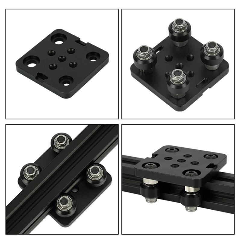 DurabilityMini Five Roulette V Slot Plate V-Openbuild Wheel V Gantry Plate for Enhances Stability in Mechanical Systems