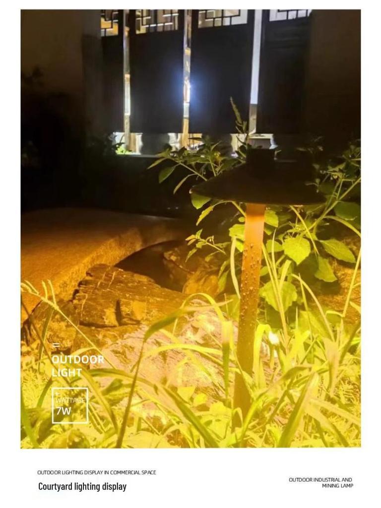 Plug-in Outdoor Mushroom Lights: Waterproof, Ground-Inserted Decor for Garden & Courtyard Atmosphere