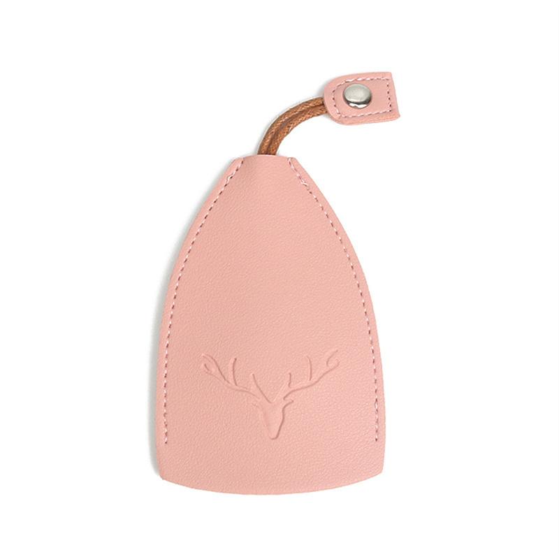 Cute Pu Leather Car Key Case Pull-Out Car Keychain Bag Large-Capacity Personalized Keychain for Women Car Key Cover