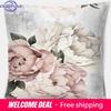 Funda de almohada cuadrada con estampado de rosas de la serie Fashion Decoración para el hogar y la oficina