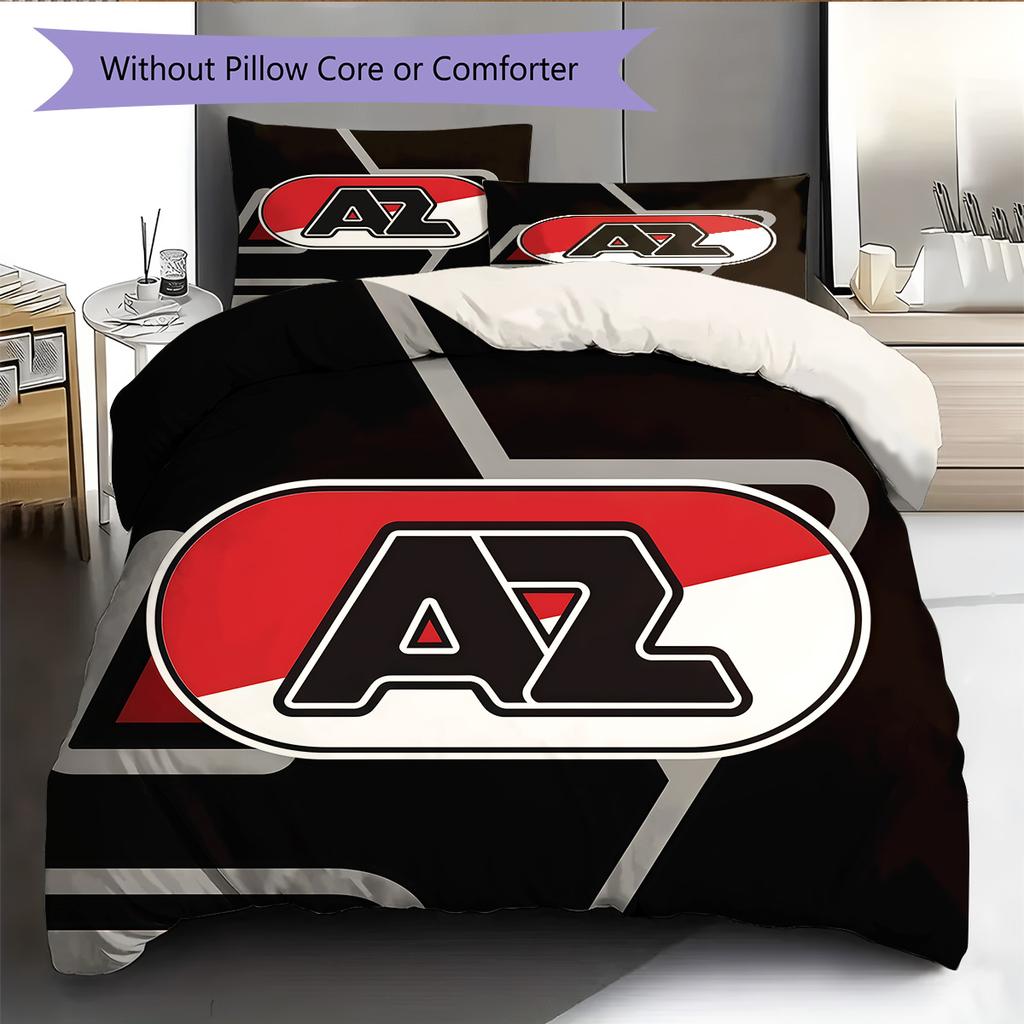 AZ Alkmaar Poster Bedding Quilt Set Quilt Cover Pillowcase Home Decoration Birthday Gift (1 * Duvet Cover + 2 * Pillowcase, Without Core)