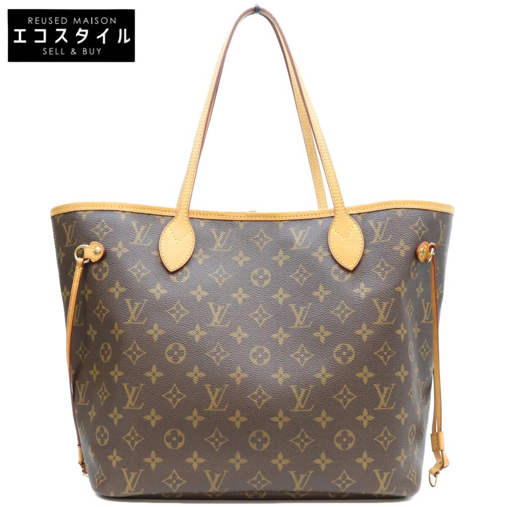 LOUIS VUITTON 2008 M40156 Monogram Neverfull MM Tote Bag Tote Bag Black / Gold HardwareUsed
