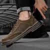 Fashion Black casual men's shoes Quality genuine leather Outdoor daily street walking  Daily comfortable young Men's sports shoes Hot