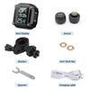 M5 Motocyklový TPMS Bezdrátový Motocyklový Motocyklový Systém Monitorování Tlaku v Pneumatikách s 2 Externími Senzory 5 Metod Alarmu