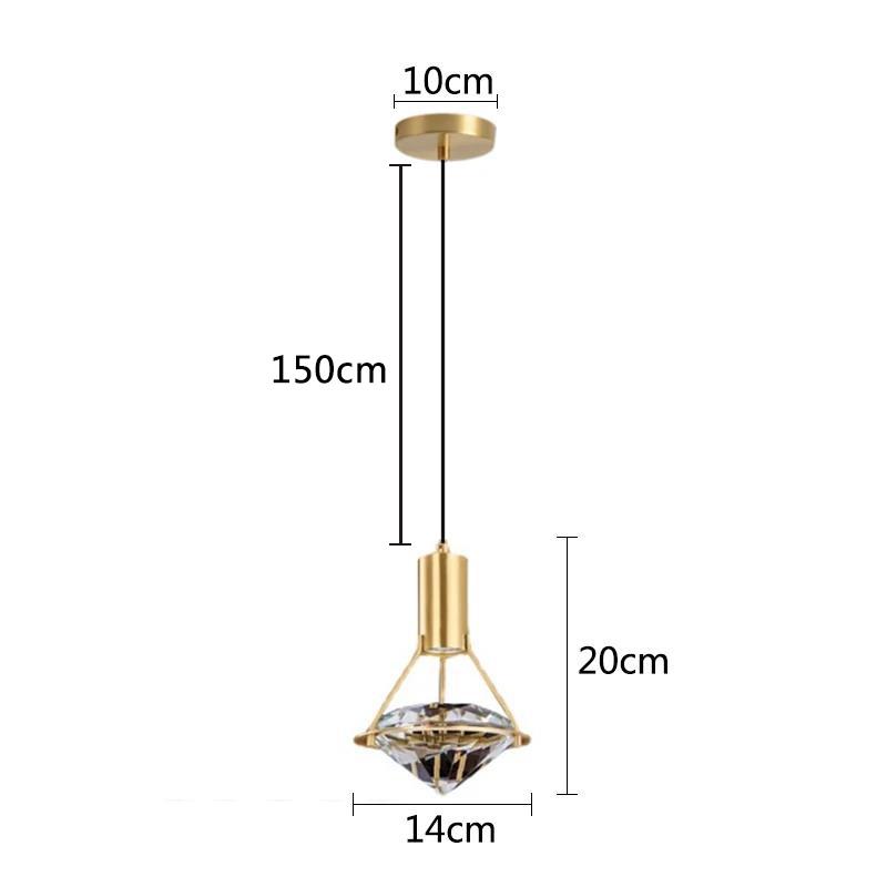 

Светодиодная спальня рядом с хрустальной люстрой для дома, гостиной, столовой, подвесные светильники для внутреннего декора, алмазное осветительное приспособление Warm White