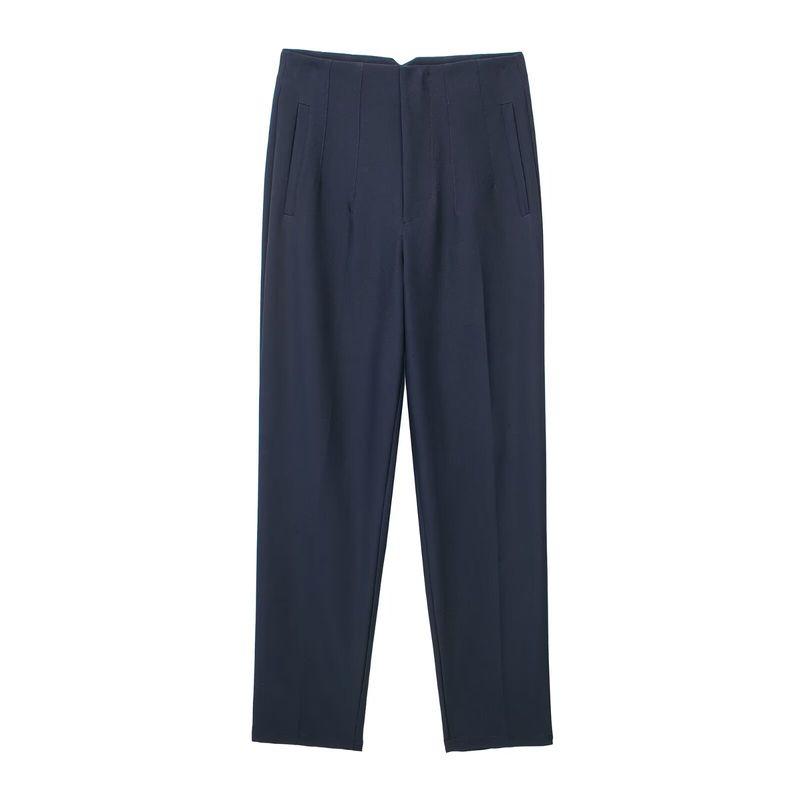 Cigarette Pipe Commute Leisure Candy Color Slim Looking Ankle-Length Pants
