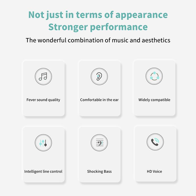 Écouteurs Filaire Macaron 3,5 Mm Intra-Auriculaire Pour Musique Appels Avec Micro Écouteurs Gaming Affaires Simples Multi-Couleurs