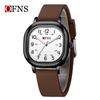 Oufanni Student Exam Watch: Silent Quartz Square Wristwatch with Night Light for Boys & Girls