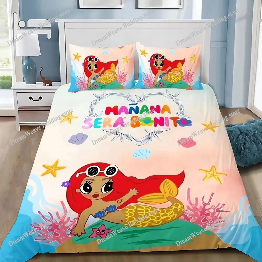 Lovely Karol G Manana Duvet Cover Pillowcase Bedding Set Adult BoyGirl Bedroom Decoration Children Gift Single Double Large Size