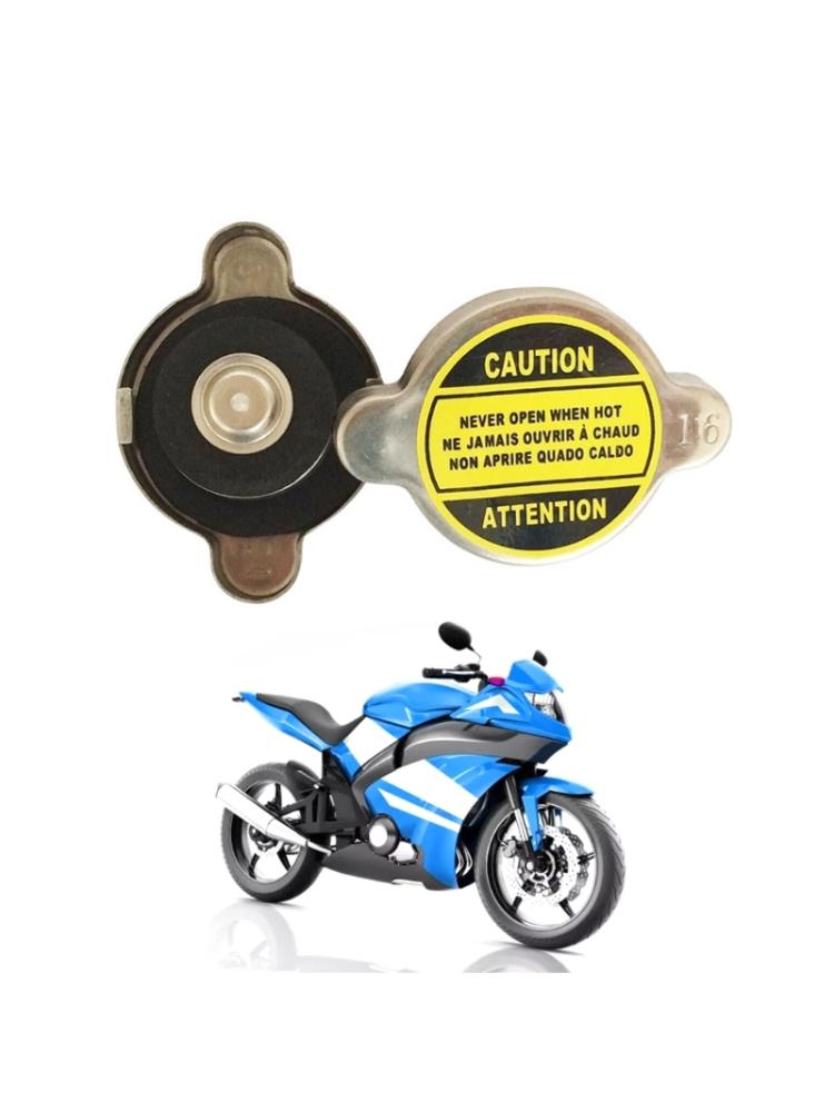 Aluminium 1.6 Bar Radiator Caps, Small Expansion Tank Radiator Caps Cover Universal Motorcycle ATV Car