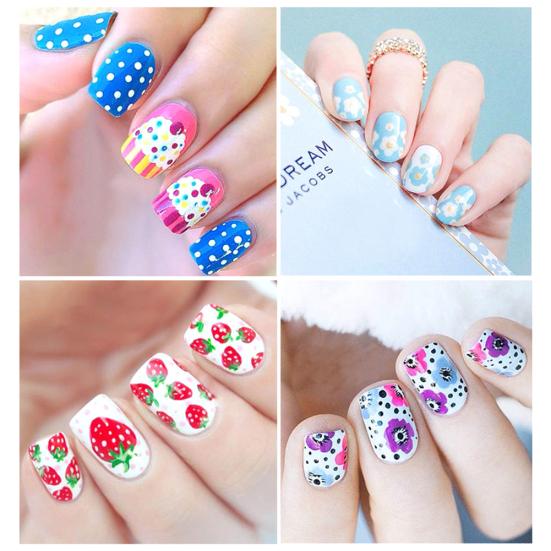 5 Stuks 2-Weg Marmeren Dotting Manicure Gereedschap DIY Nagellak Stift Schilderij Dot Pen