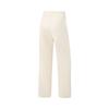 Li-Ning Solid Color Mid Waist Drawstring Versatile Breathable Straight Leg Sports Pants Women Bottoms AKLVA52-3