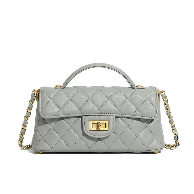 -style chain luxury fashion women s genuine leather handbag 2025 new model handbag, shoulder bag, crossbody bag, quilted bag 22*6.5*11