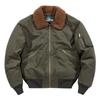 Men's Plus Velvet Lambswool Coat: Loose Fit Youth Flight Jacket, Cotton Outerwear for Autumn and Winter.