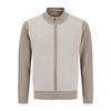 Ferraromilano Front Diagonal Weave Full Zip-Up Knit Beige (Am0Ftsc35153)