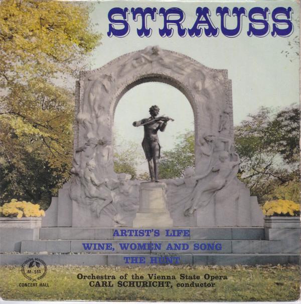

7inch Record JOHANN STRAUSS JR. ORCHESTER DER Strauss M514 Concert Hall 1965 UK Classical Used