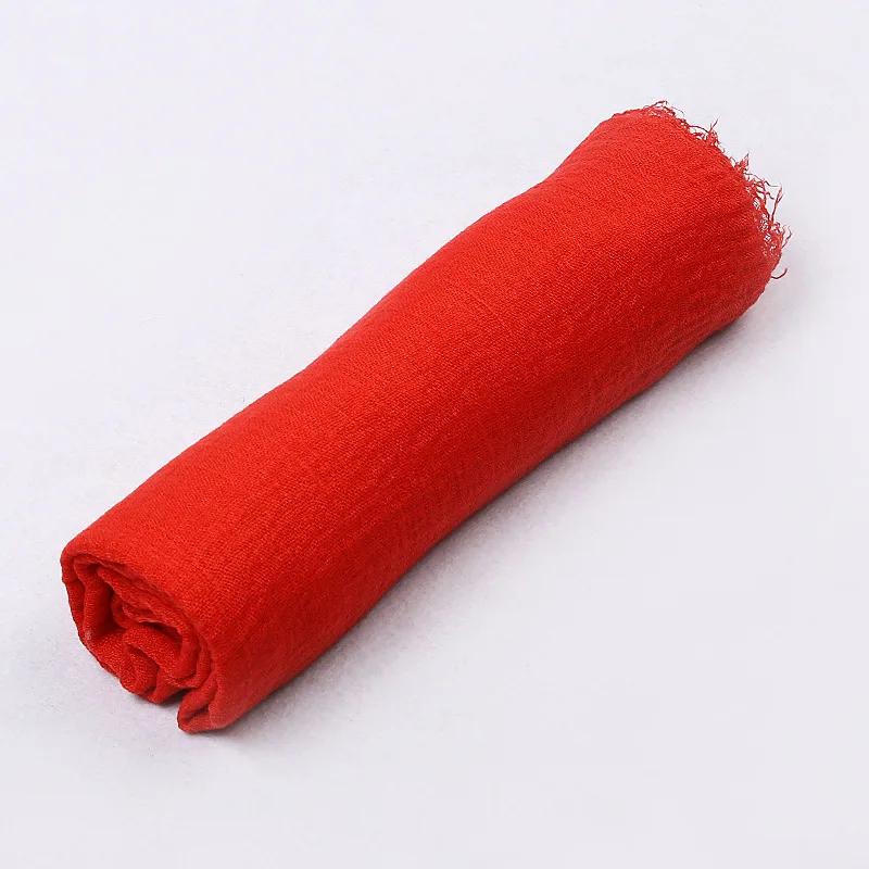 185*90cm Candy Color Cotton Linen Long Scarf Hijab Pashmina Lady Shawls Wraps Head Scarves Neck Bandana Men Scarf/Black Scarves