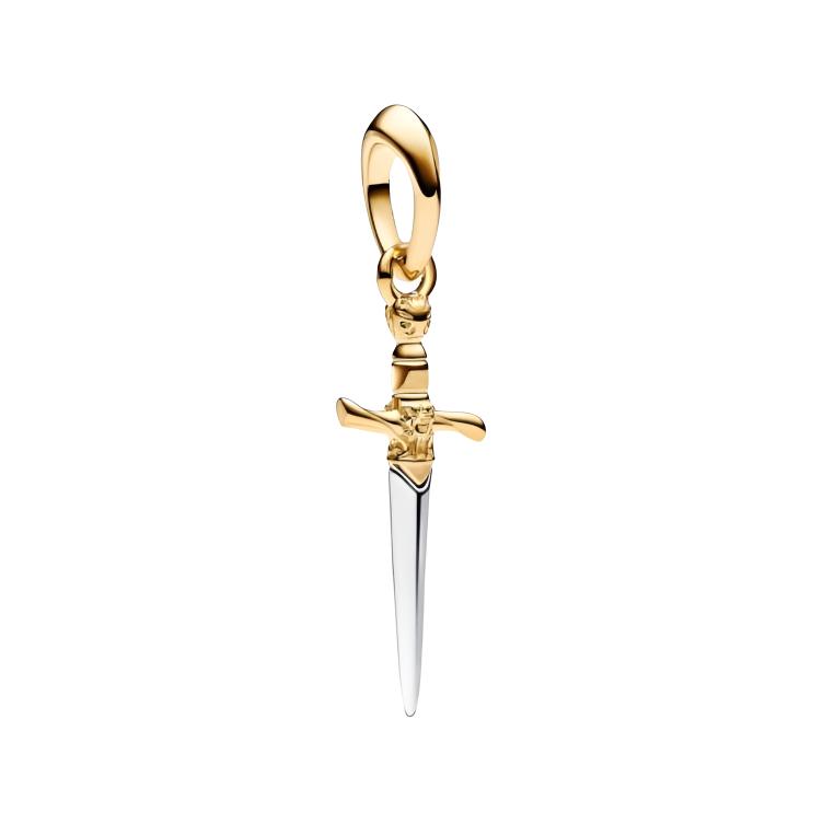 

Pandora Game Of Thrones Pendant Pure Silver 14k Gold Metal Charm Unisex jewelry 763142C00 Box
