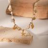 Stainless Steel Shell & Starfish Pendant Necklace - Summer Ocean Style