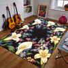 Elegant Floral Pattern with Calla Lilies Patterned Carpet a Non Slip Rug Suitable for All Seasons and Any Setting, Gift