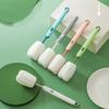 Detachable Sponge Cleaning Brush Long Handle Design Safely Removes Stubborn Stains From Cups Baby Bottles Kitchenware