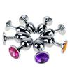 Metal Anal Plugs + Crystal Jewelry 7 Colors Small Anal Sex Toys For Women & Men Mini Round Shaped Stainless Dildo Intimate Goods