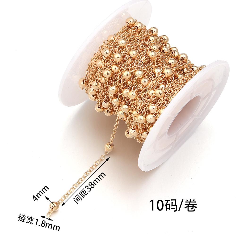 

10Yards Metal Bead Chain Clip Bead Ball Chain Necklace Bracelet Ball Linking Chain For Jewelry Making DIY Accessories Supplies