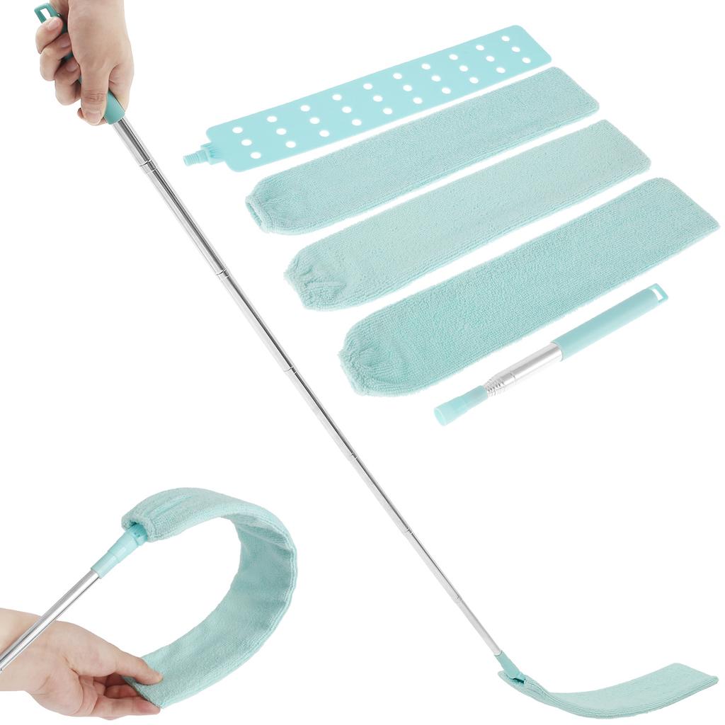 Gap Dust Cleaner Retractable Microfiber Gap Dust Brush Flexible Long Flat Gap Duster for Sofa Bed Furniture Bottom Cleaning