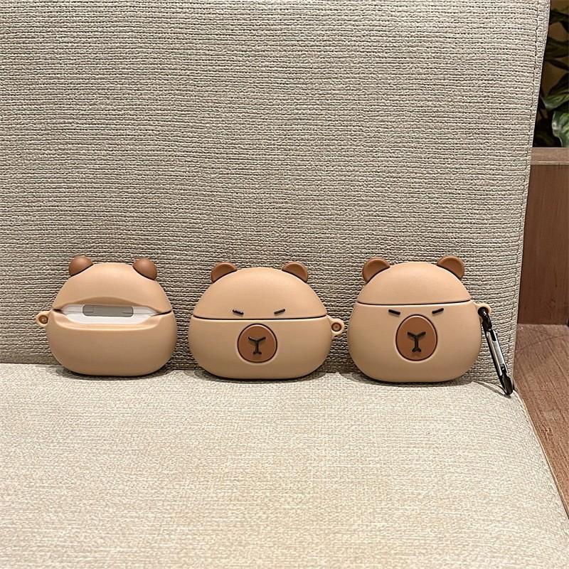 Capibara è compatibile con AirPods Pro 1, Custodia per auricolari Bluetooth Apple, Custodia protettiva in cartone 1ª Gen, Capibara 1011
